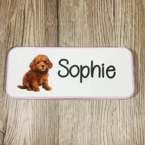 Labradoodle Puppy School Pencil Tin