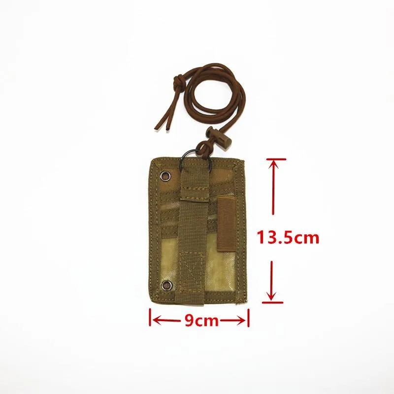 Lanyard key ring document bag