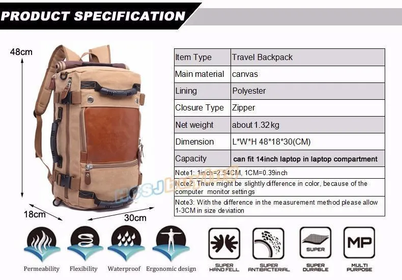 Large Capacity Backpack