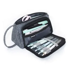 Large Capacity Multifunctional Cotton and Linen Student Stationery Pencil Bag Can Be Cosmetic Bag