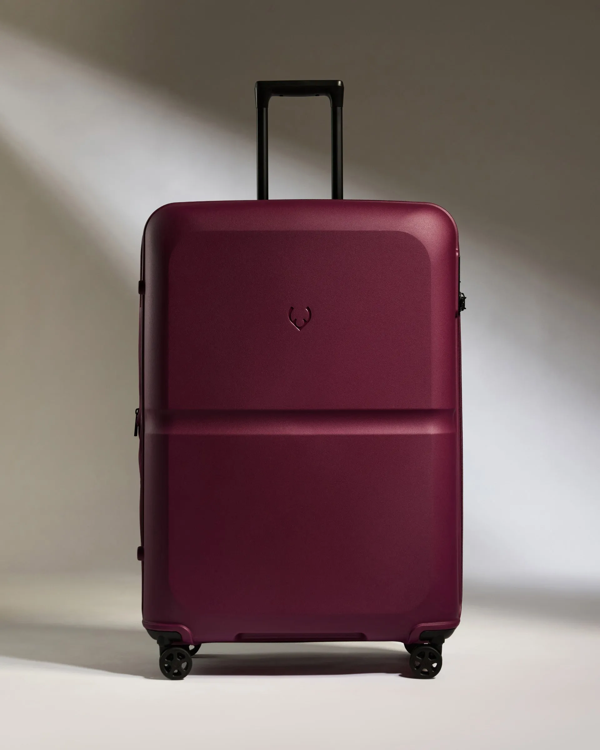 Large Luggage in Heather Purple - Single Stripe