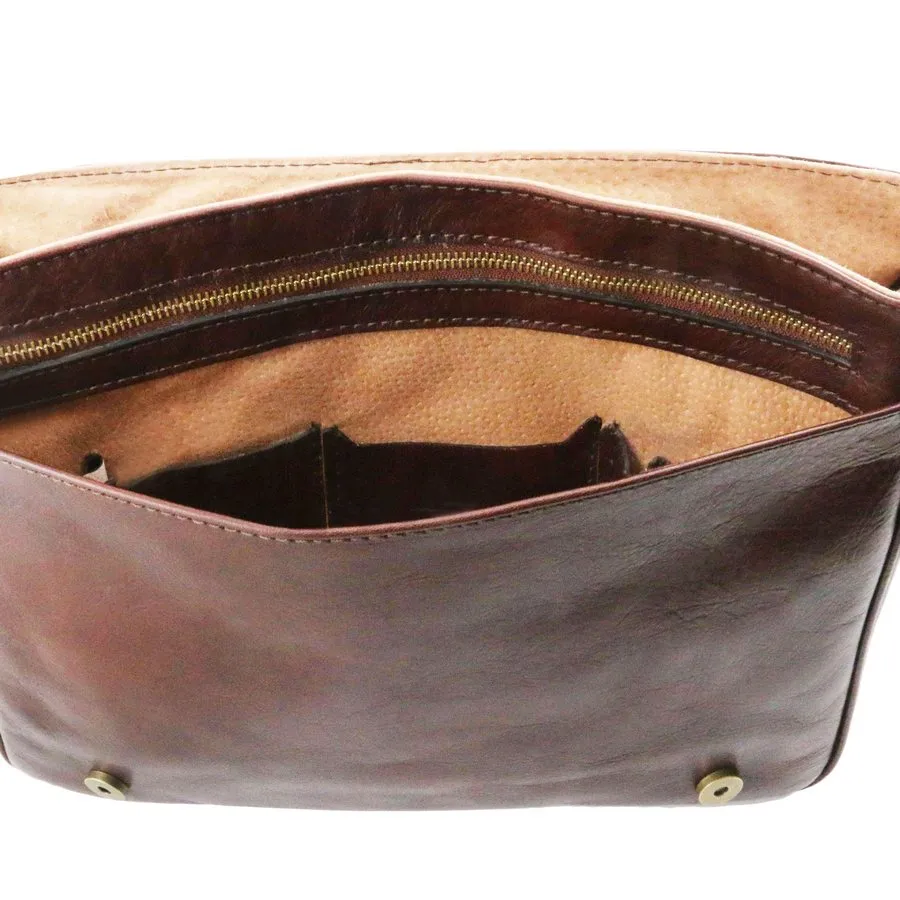 Leather Messenger Bag