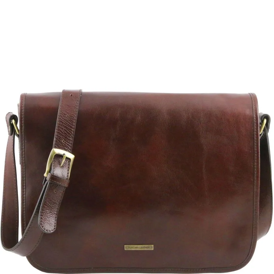 Leather Messenger Bag