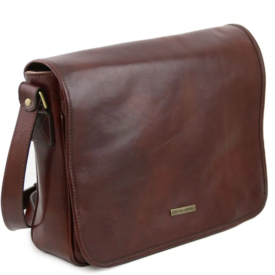 Leather Messenger Bag