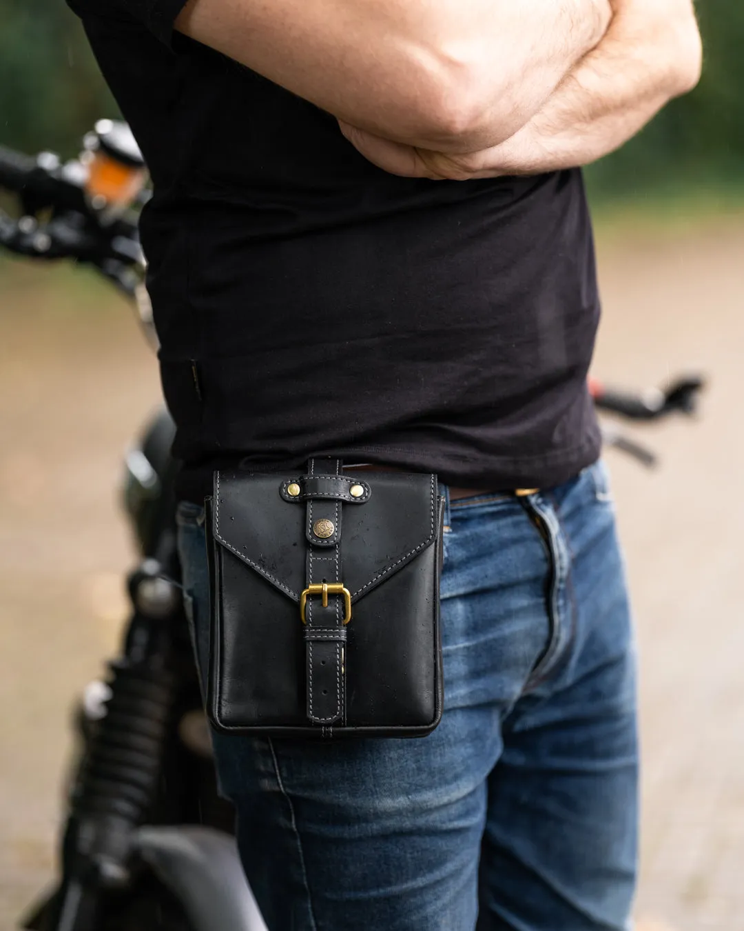 Leather Tank Bag - Small