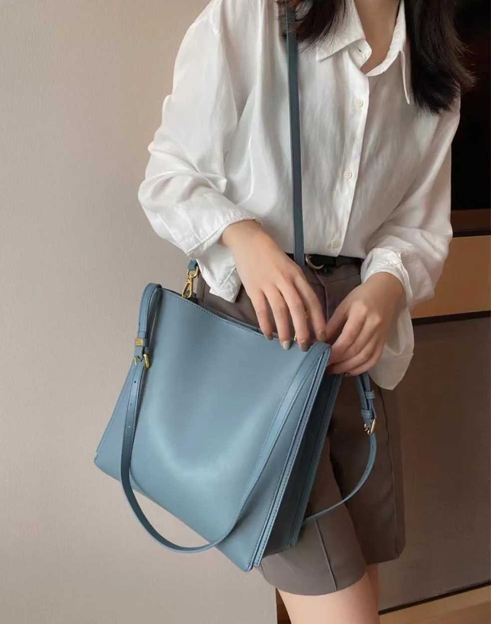 Leather Tote Bag for Women Shoulder Bag Handbag, Everyday Use Bag, Large Capacity Elegant Bag, Birthday Gift for Her