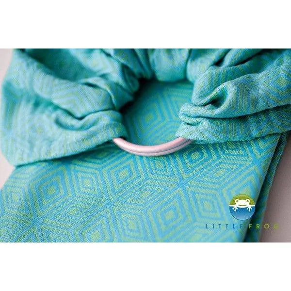 Little Frog Ring Sling - Jacquard Mint Cube