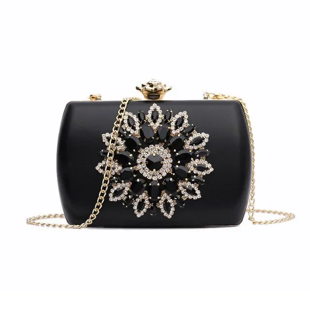 Luxy Moon Evening Clutches for Weddings Rhinestone