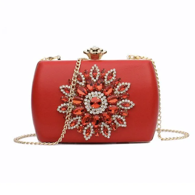 Luxy Moon Evening Clutches for Weddings Rhinestone