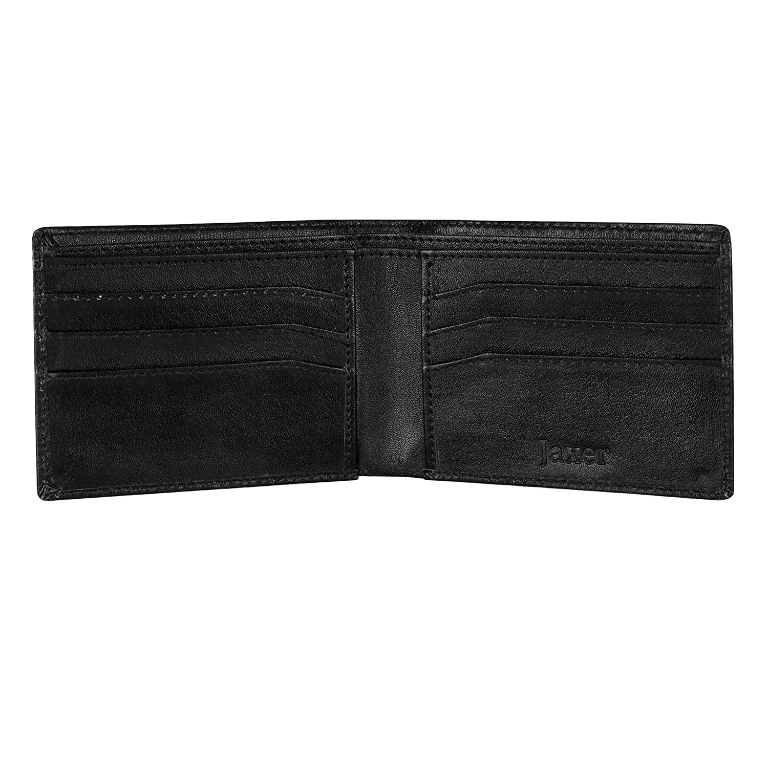 Men Casual, Formal Black Artificial Leather Wallet  (6 Card Slots)