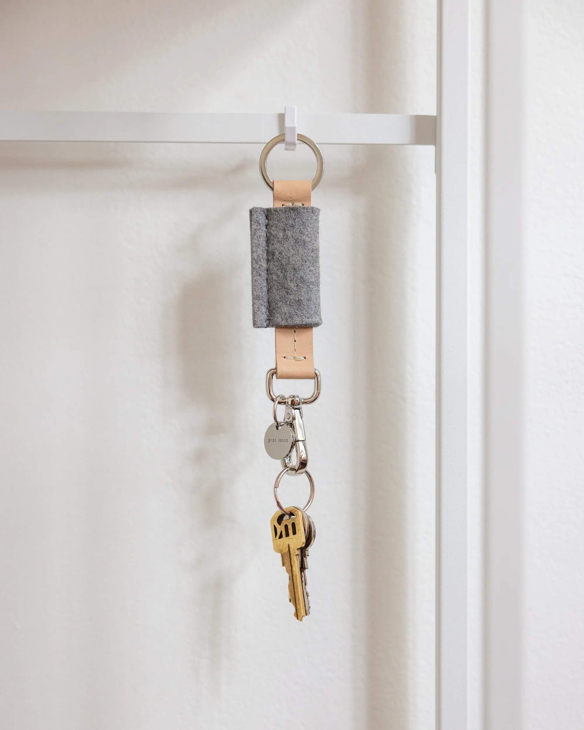 Merino Wool Bar Key Fob