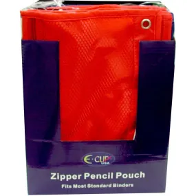 Mesh Double Zipper Pencil Pouch - Assorted Colors - One per Order