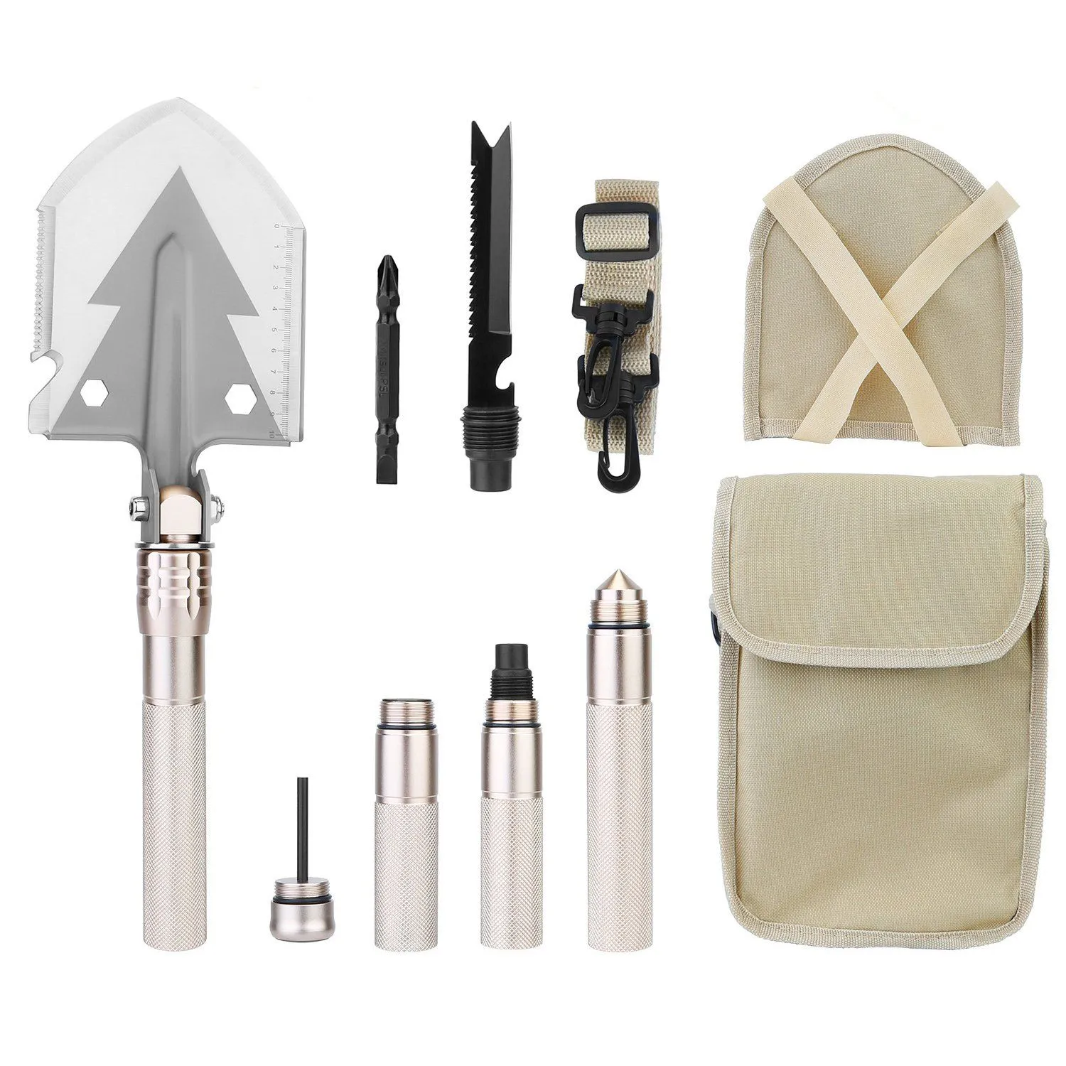 Military Folding Shovel Multifunctional Survival Emergency Spade Tactical Multitool