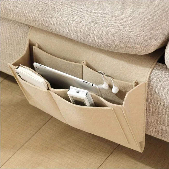 Multi- function Bedside Felt Hanging Storage Organizer