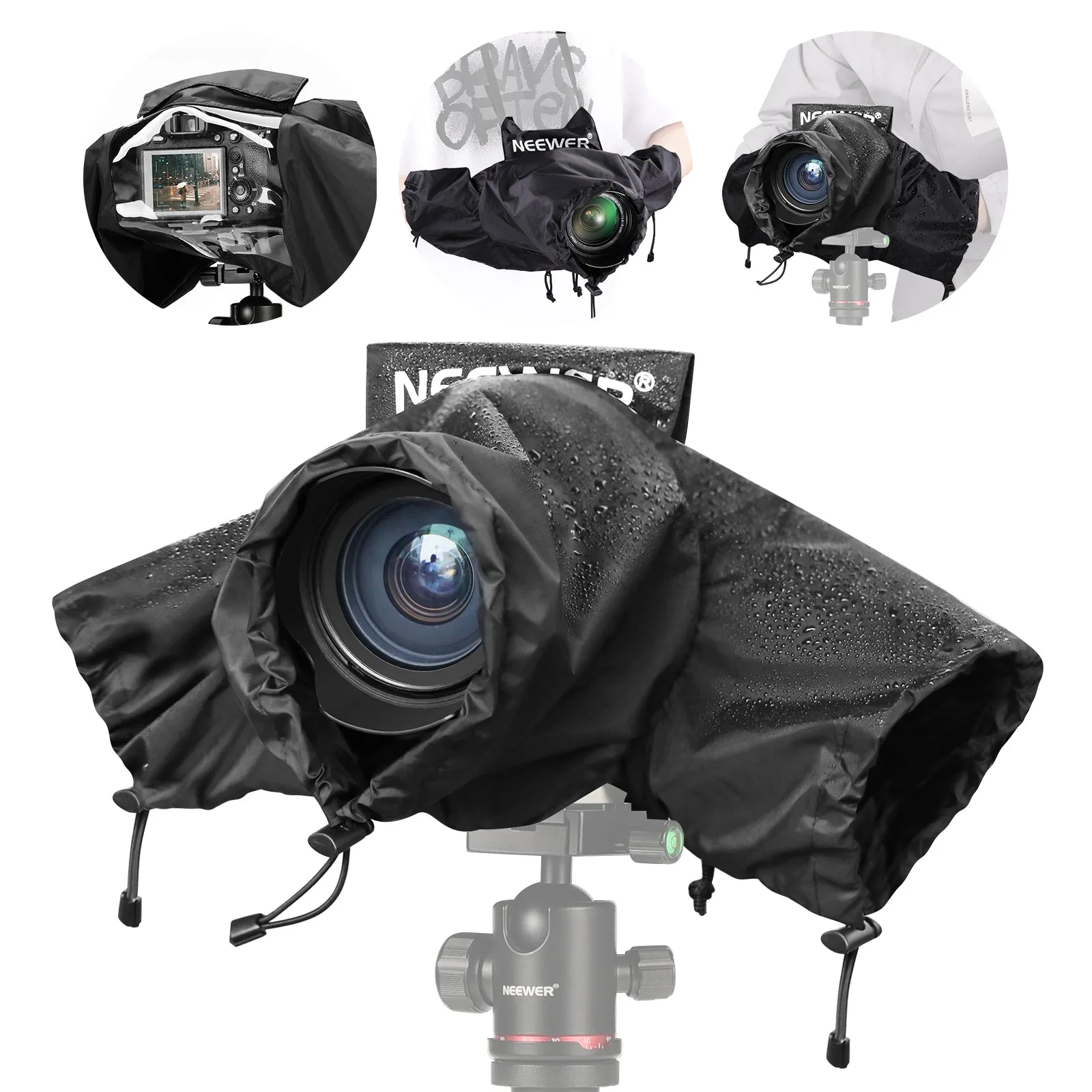 NEEWER PB008 Mini Waterproof Nylon Camera Rain Cover