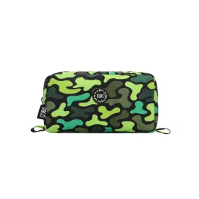 Neon Green Camo Pencil Case