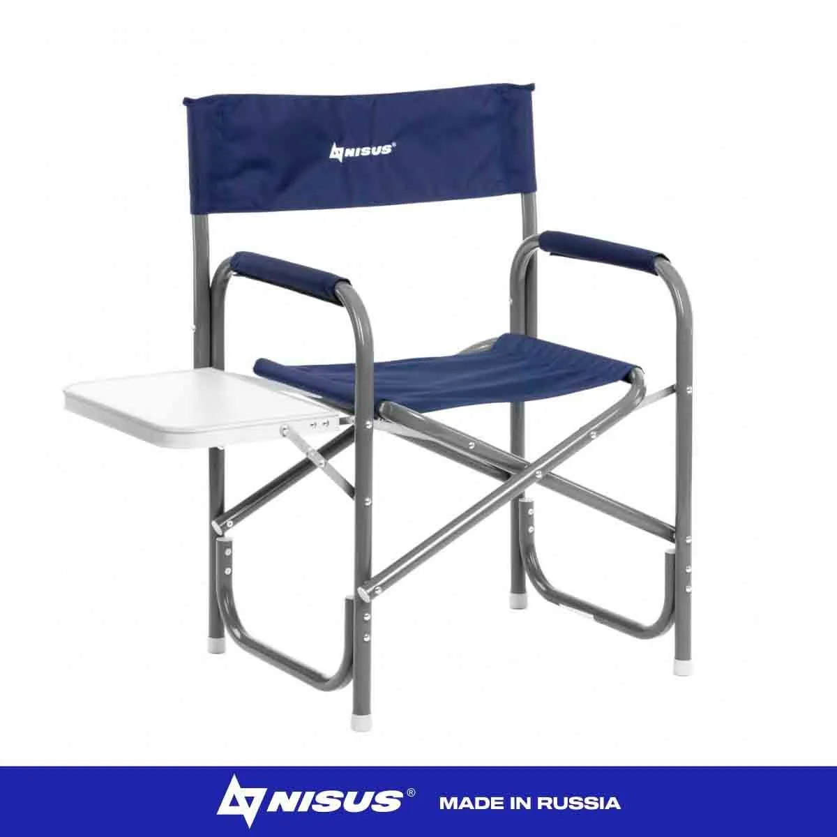 Nisus Aluminum Folding Director's Chair with Side Table