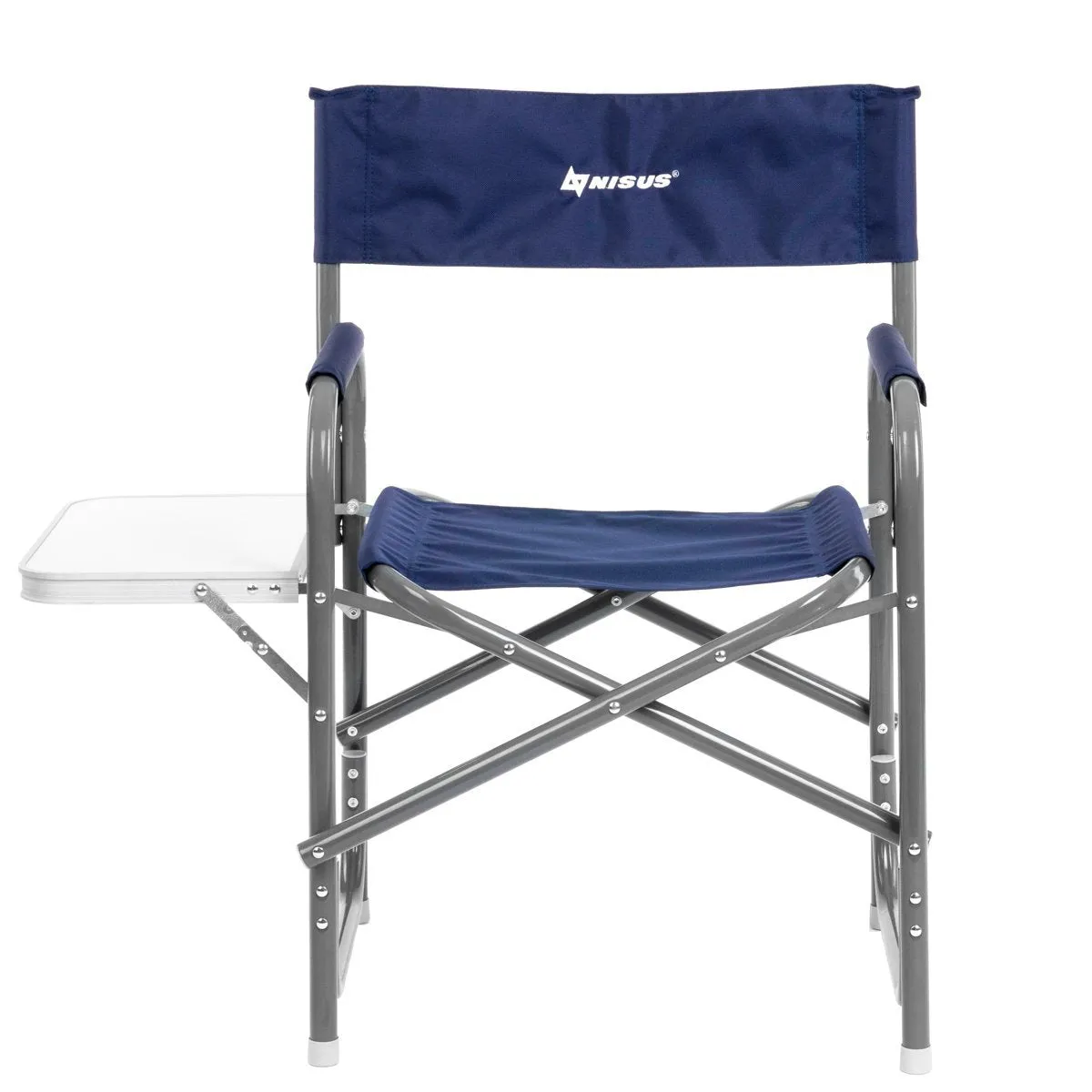 Nisus Aluminum Folding Director's Chair with Side Table