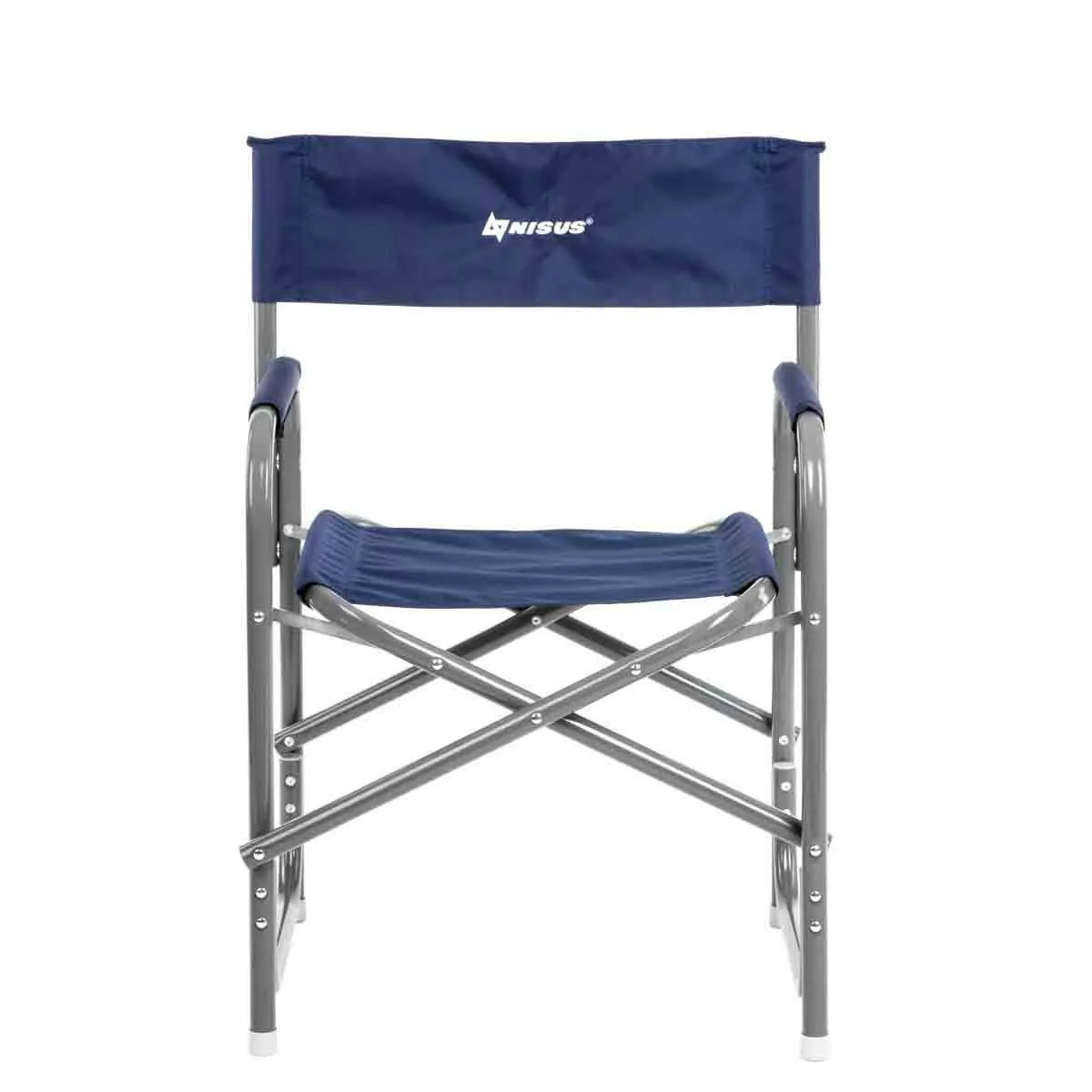 Nisus Blue Folding Aluminum Director's Chair for Camping