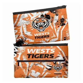 NRL Pencil Case - School - Work - Large - West Tigers