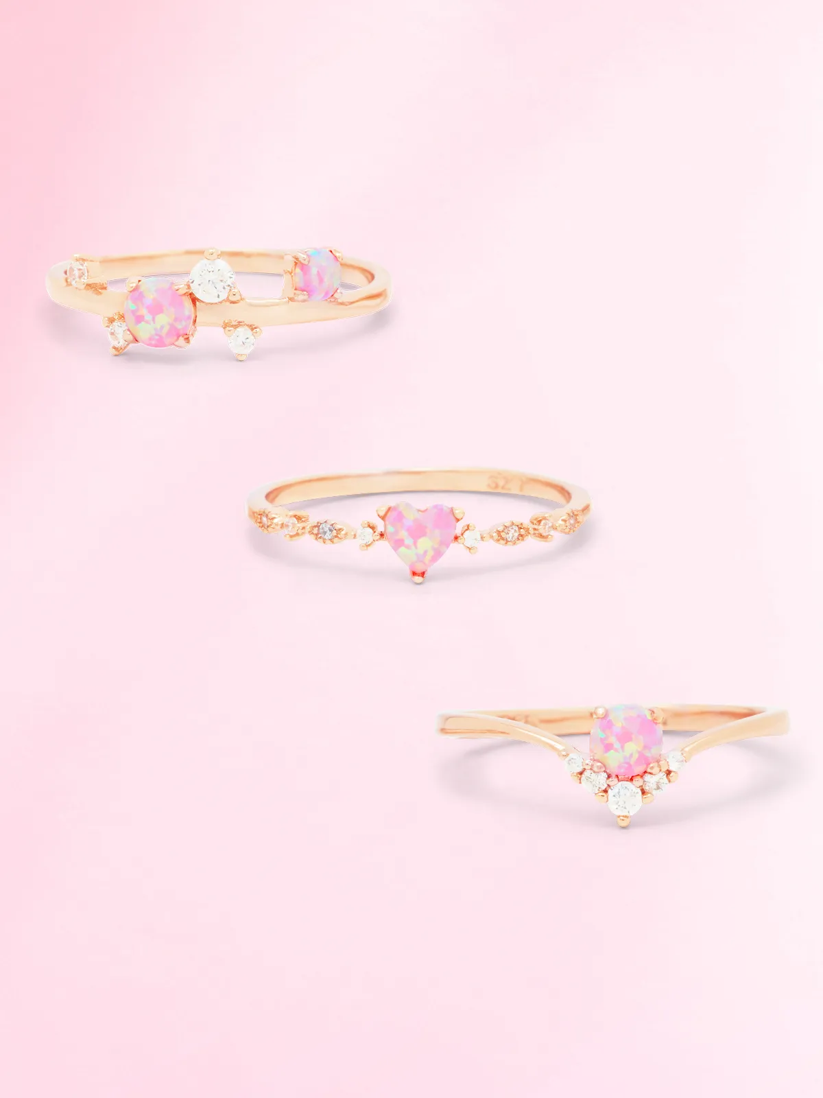 Nutcracker Candle - Pink Opal Ring Collection