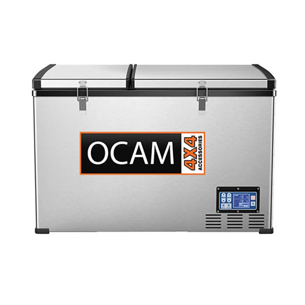 Ocam 100 Litre Portable Camping Dual Zone Fridge & Freezer - 3 Year Warranty