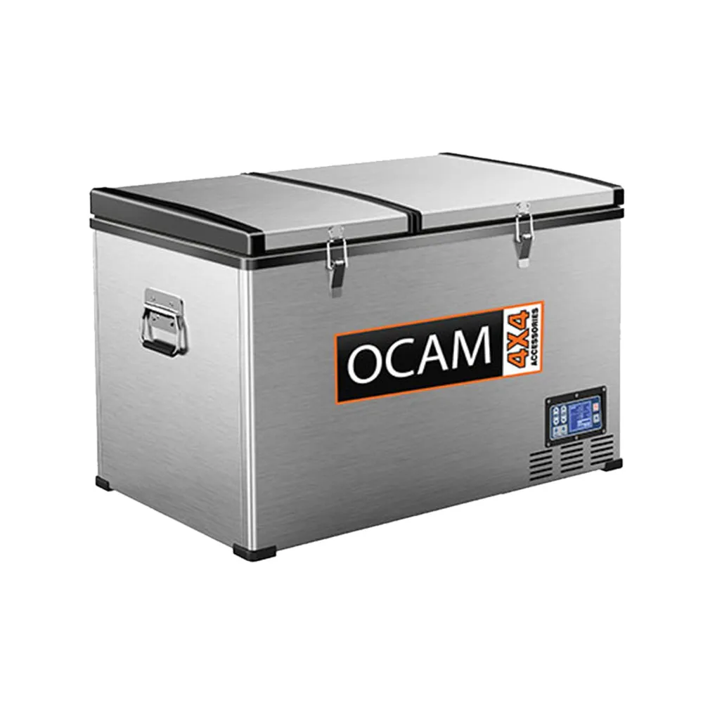 Ocam 100 Litre Portable Camping Dual Zone Fridge & Freezer - 3 Year Warranty