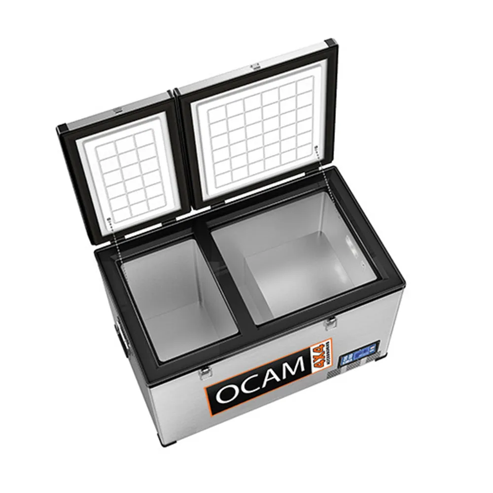 Ocam 100 Litre Portable Camping Dual Zone Fridge & Freezer - 3 Year Warranty