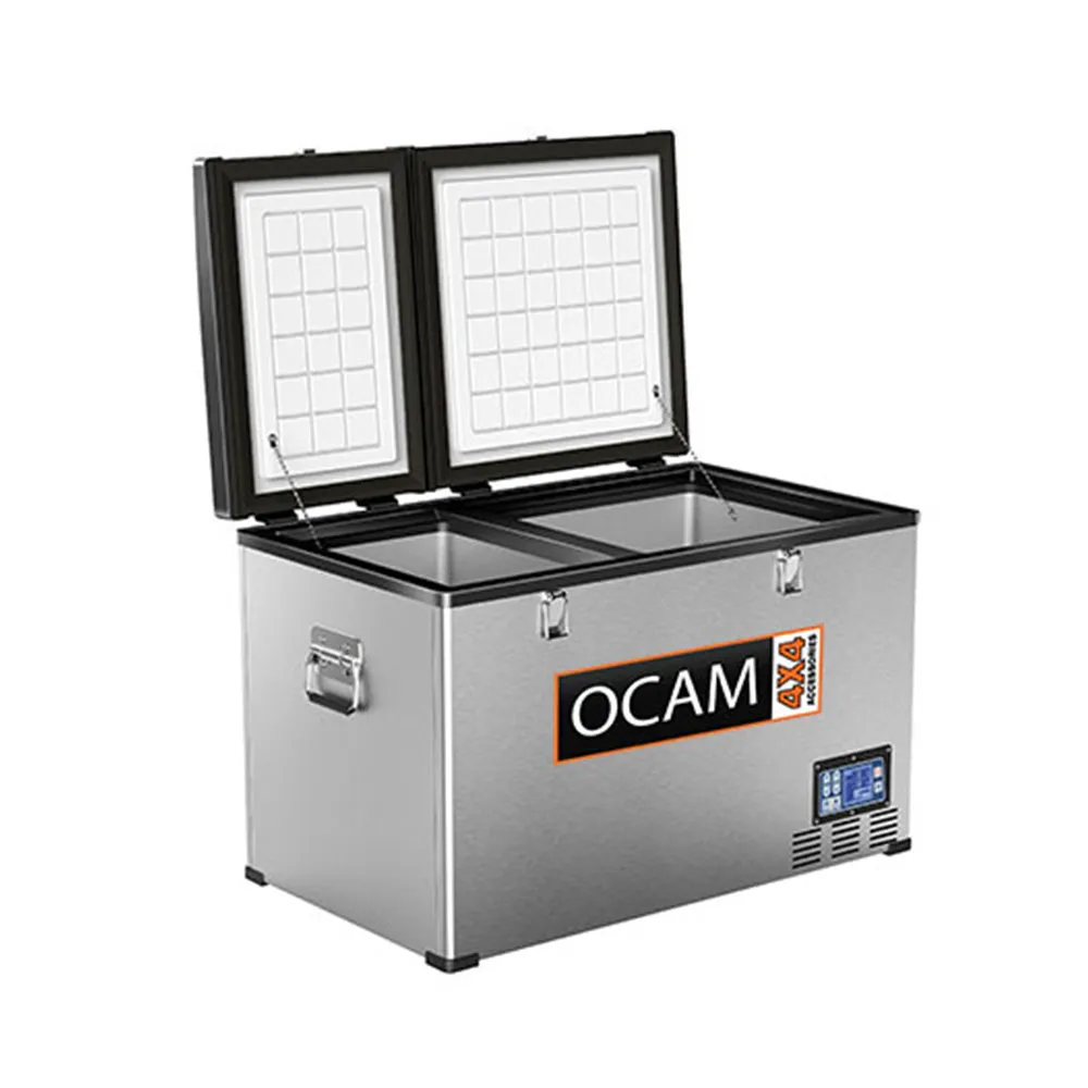 Ocam 80 Litre Portable Camping Dual Zone Fridge & Freezer - 3 Year Warranty