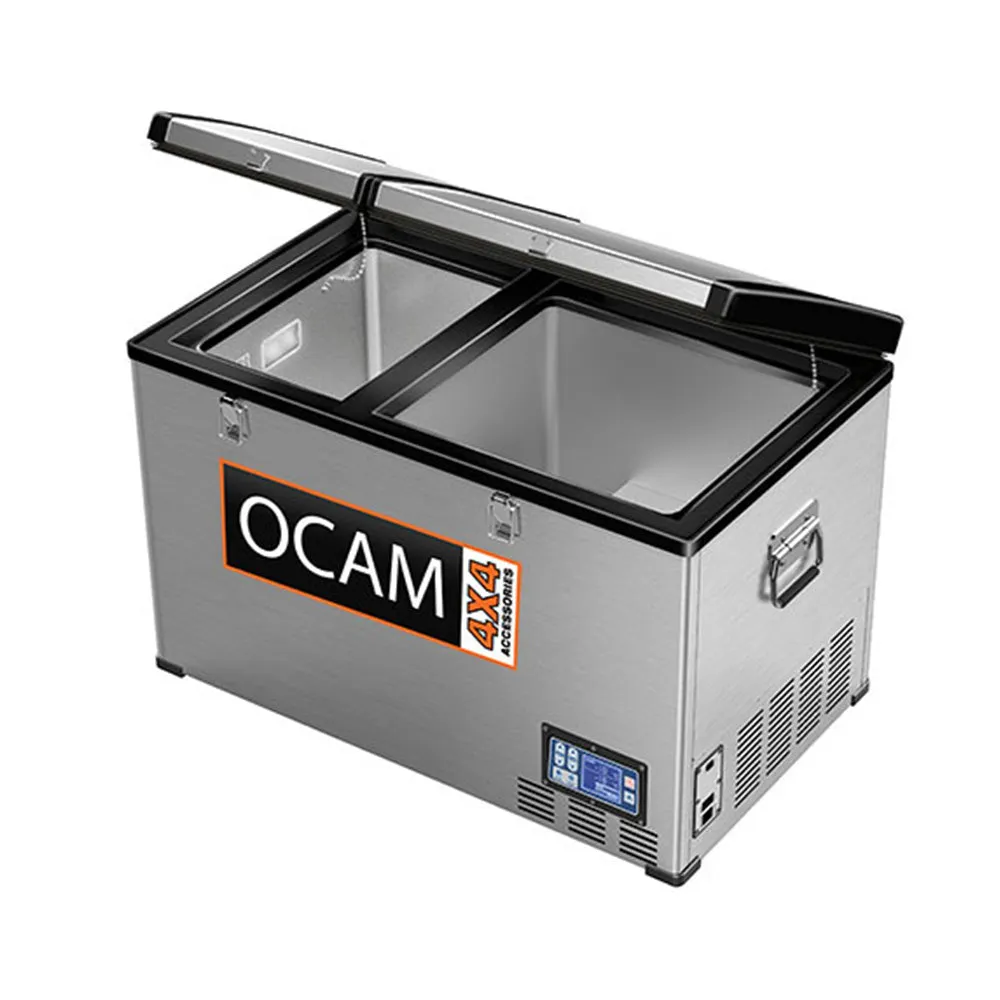 Ocam 80 Litre Portable Camping Dual Zone Fridge & Freezer - 3 Year Warranty