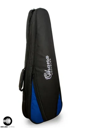 Ohana DB2-27BL Double Deluxe Tenor Ukulele Bag - Holds 2 Tenor Ukuleles - BLUE