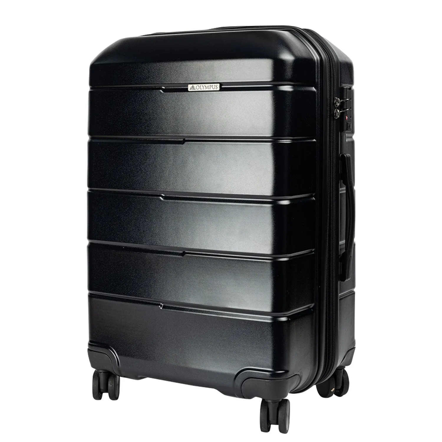 Olympus Artemis 24in Hard Shell Suitcase ABS PC  Jet Black