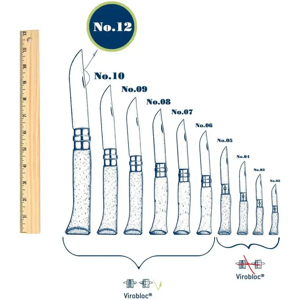 Opinel No.12 Stainless Steel Folding Knife