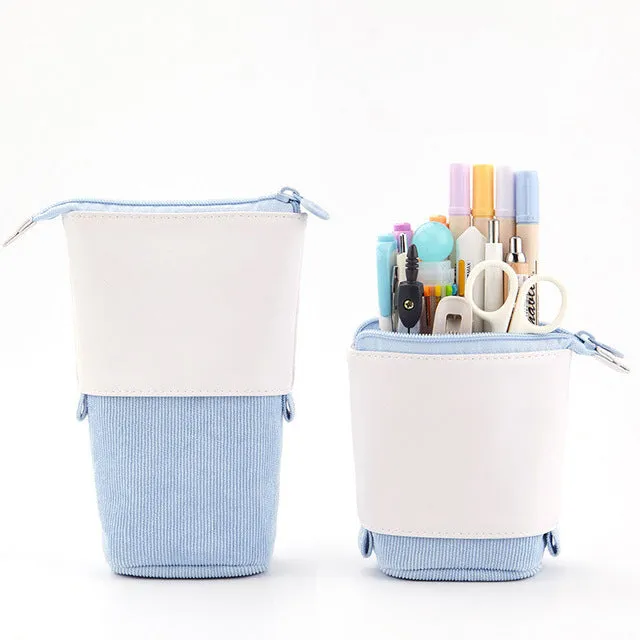 Pastel Corduroy Telescopic Pencil Case