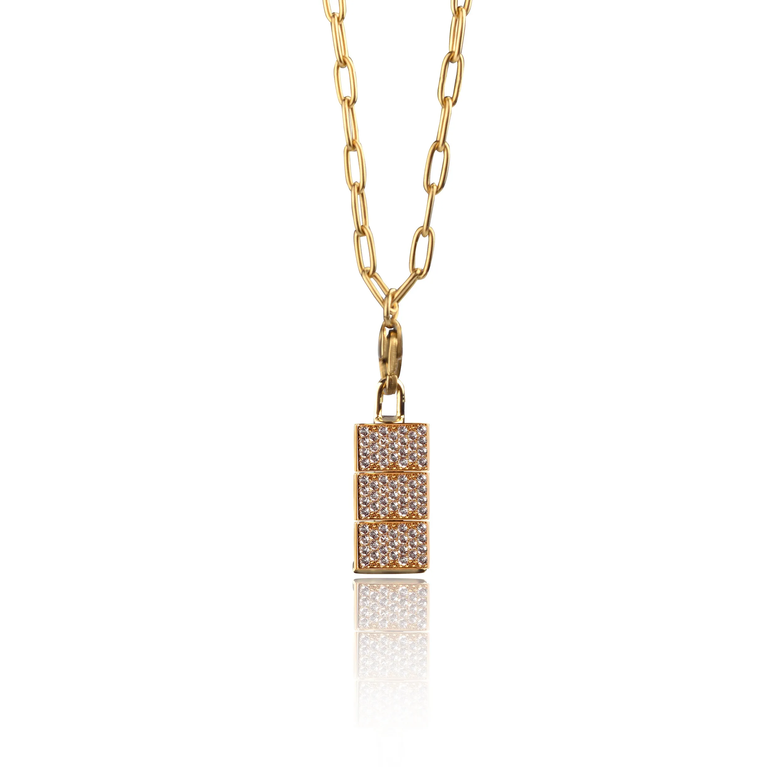 Pave Bricks Necklace