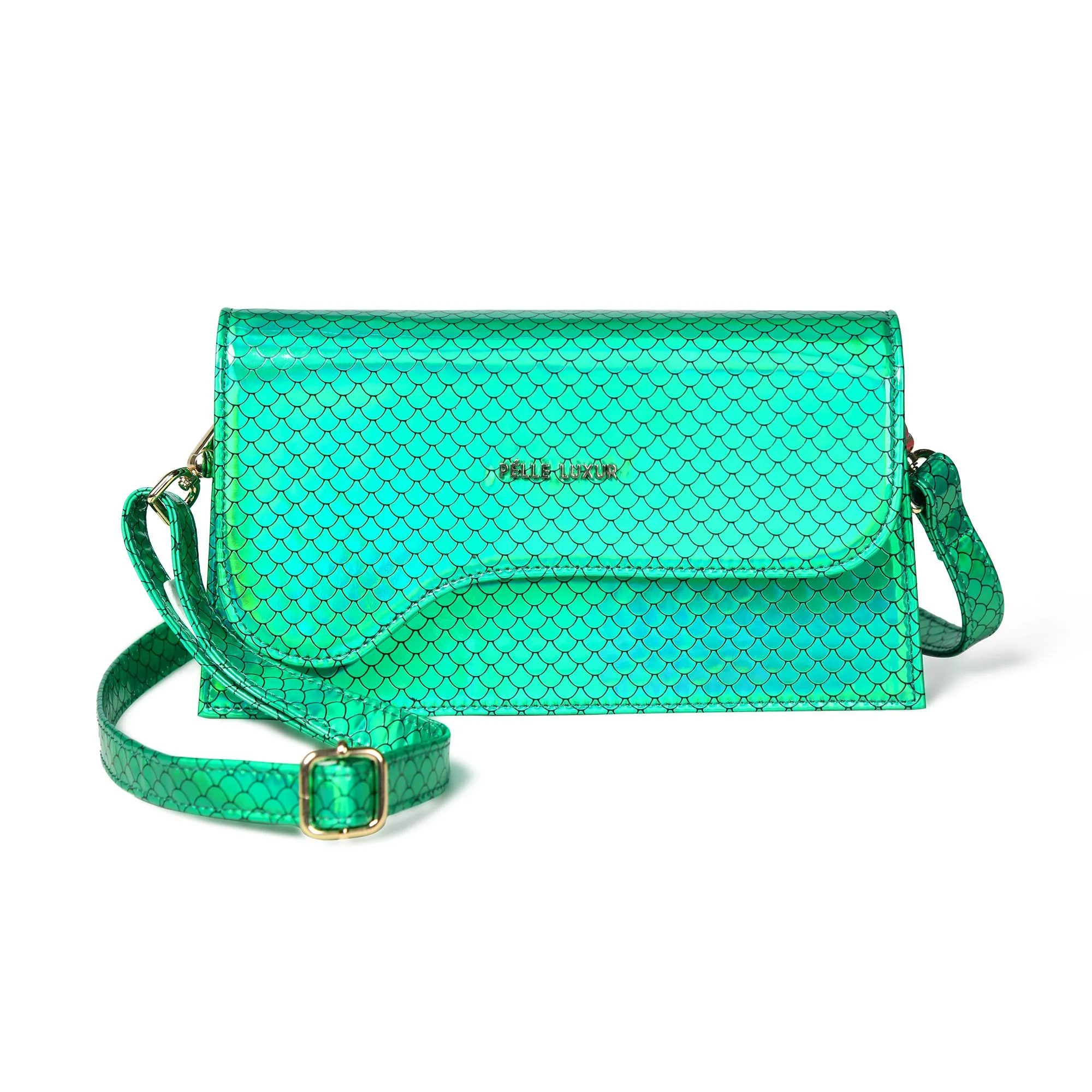 Pelle Luxur Women's Light Green, Premium PU Sling Bag, Small Size with Magnet clasp Closure