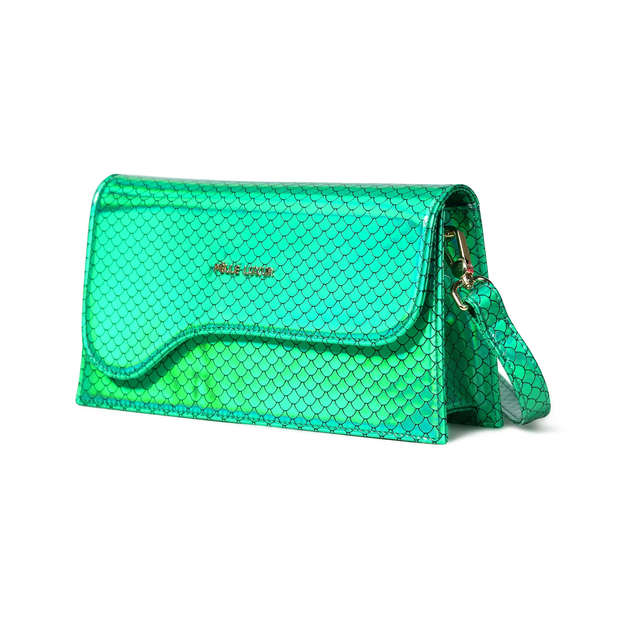 Pelle Luxur Women's Light Green, Premium PU Sling Bag, Small Size with Magnet clasp Closure