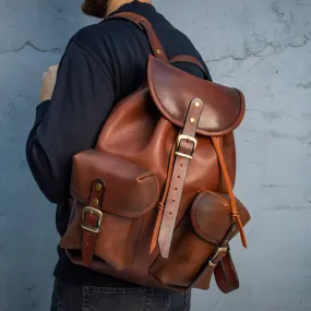 Personalized Backpack Handmade Full Grain Leather Backpack Travel Backpack