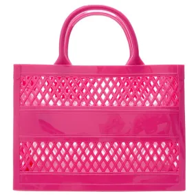 Personalized Fushia Jelly Beach Bag