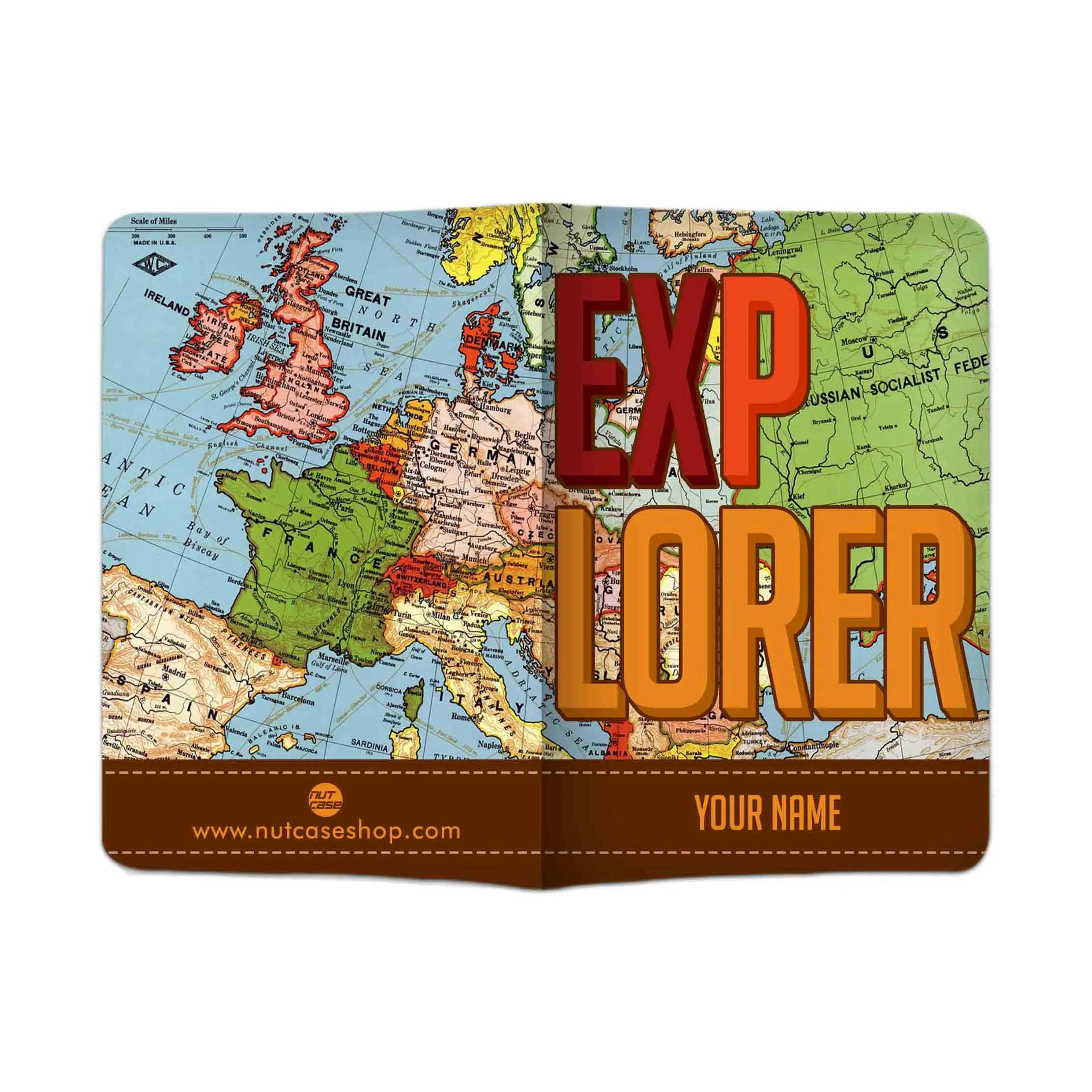 Personalized Passport Cover Travel Luggage Tag - Explorer