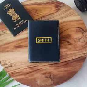 Personalized PU Leather Passport Holder With Name - Add Name