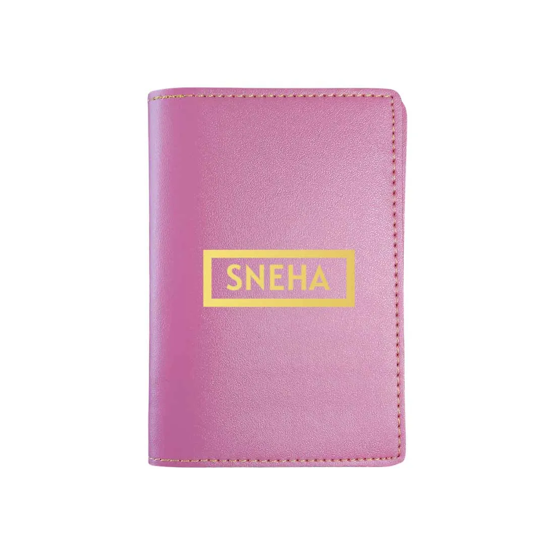 Personalized PU Leather Passport Holder With Name - Add Name