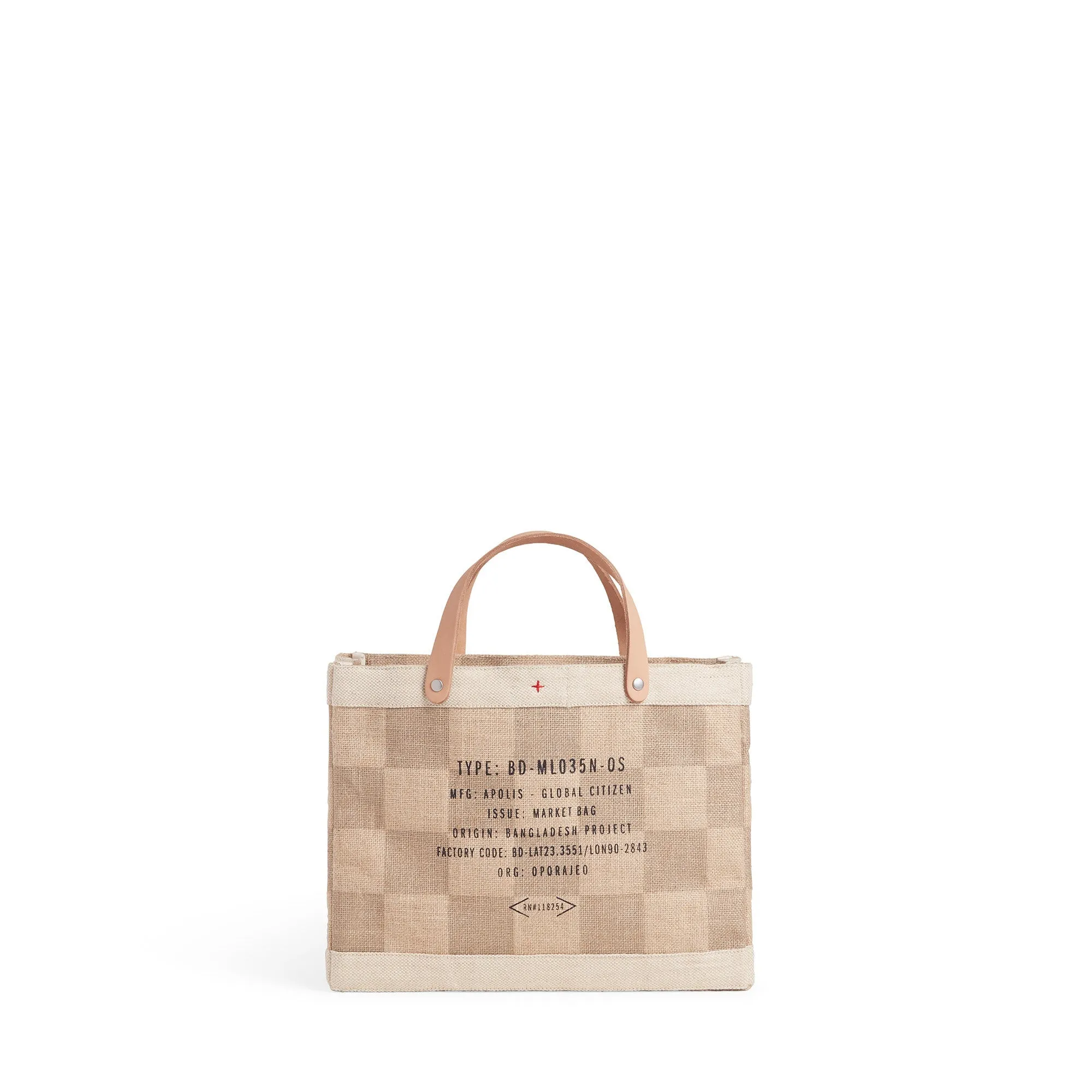 Petite Market Bag in Checker