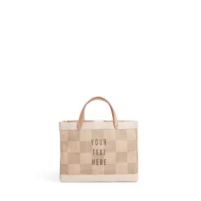 Petite Market Bag in Checker