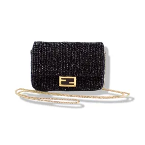 Pre-Owned Fendi Sequin Nano Baguette Mini Bag- FEN1044