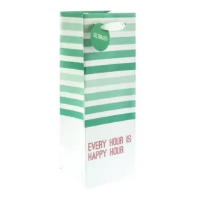 "Every Hour is Happy Hour" Wine Bottle Gift Bag