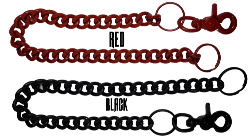 "The Dresser" Powder Coated Wallet Chain 15" or 30"