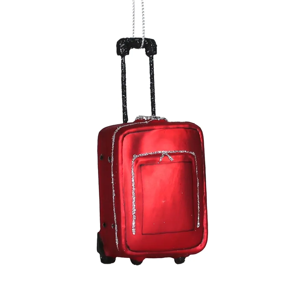 Red Suitcase Ornament