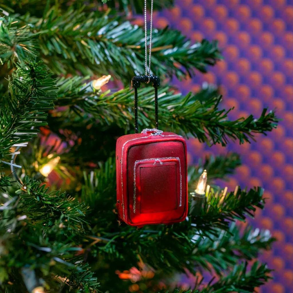 Red Suitcase Ornament