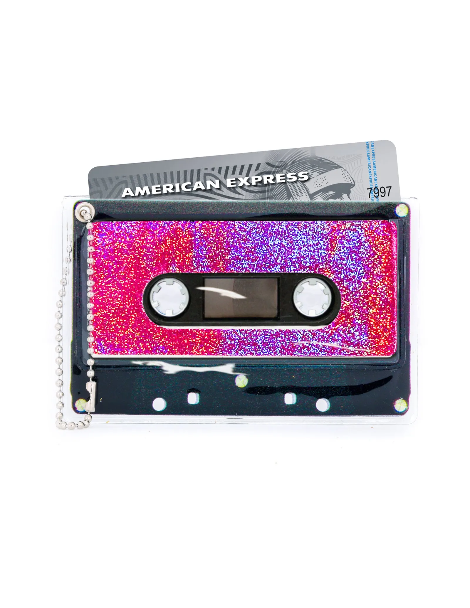 Retro Cassette Tape | Deco Sticker Tag | LASER Pink